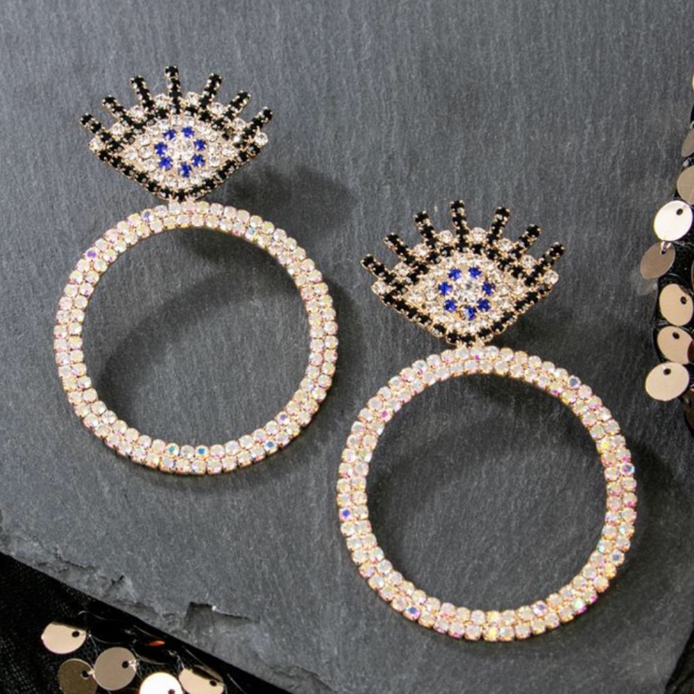 🪬Evil Eye Hoop Earrings